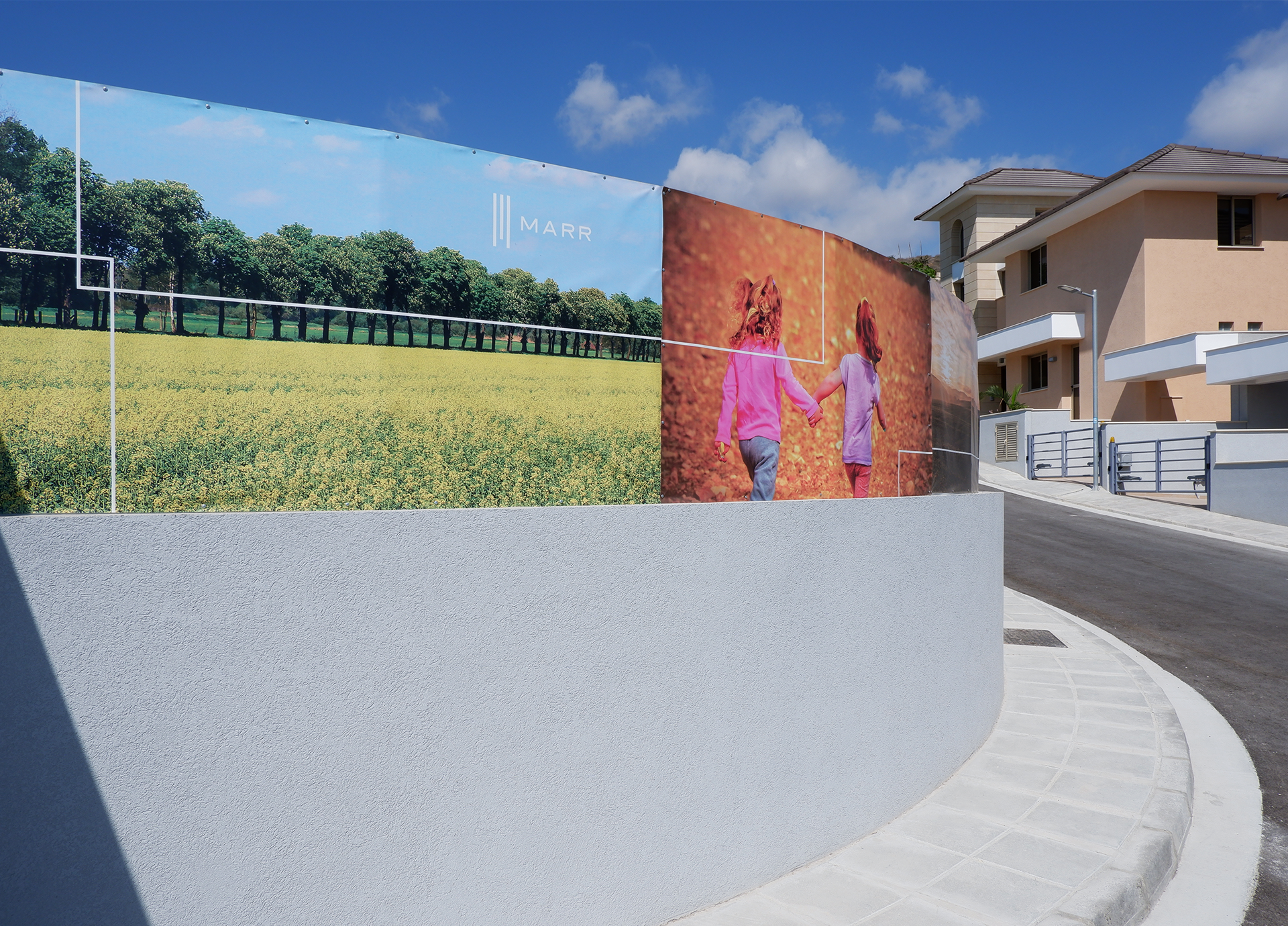 Branding Box: Hoarding design for Marr Villas project